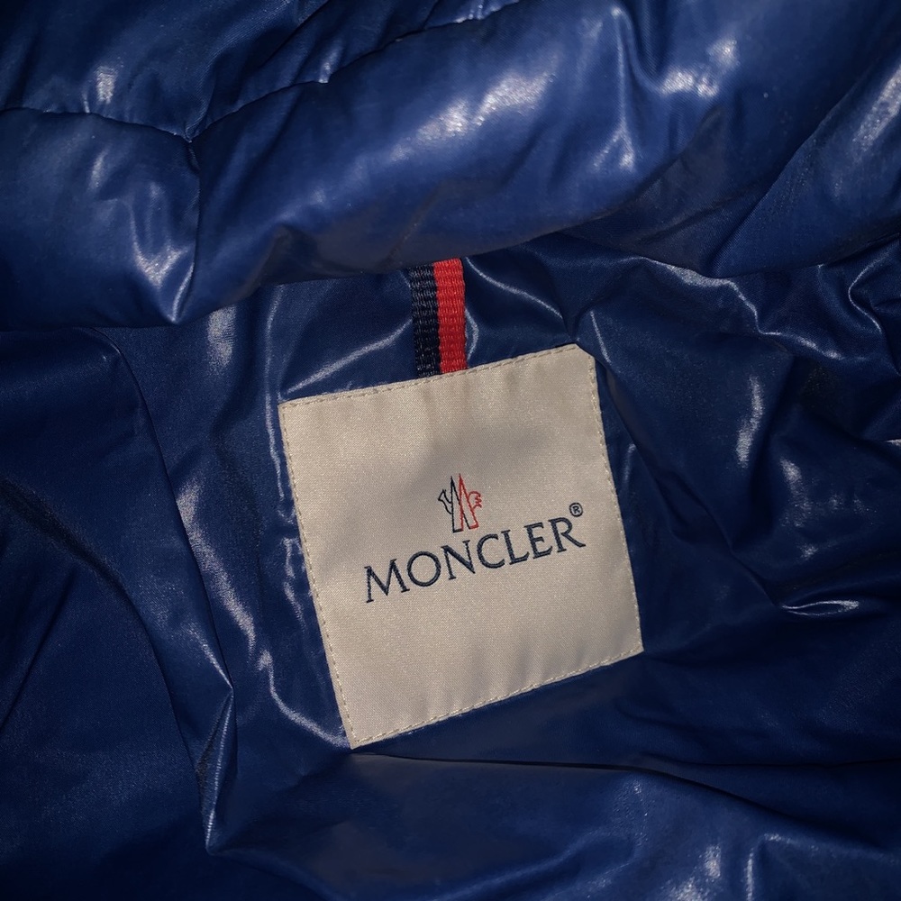 Blue bady moncler coat